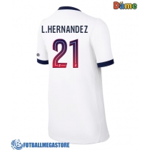 Fotballdrakt Dame Paris Saint-Germain Lucas Hernandez #21 Bortedrakt 2026-27 Kortermet